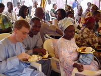 Me eating with my hands